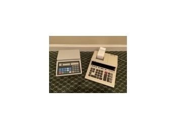Neopost Digital Postal Scale And Sharp Compet Calculator