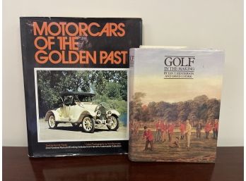 Lot Of Books - Motorcars Of The Golden Past And Golf