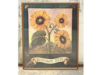 Folk Art Sunflower Print