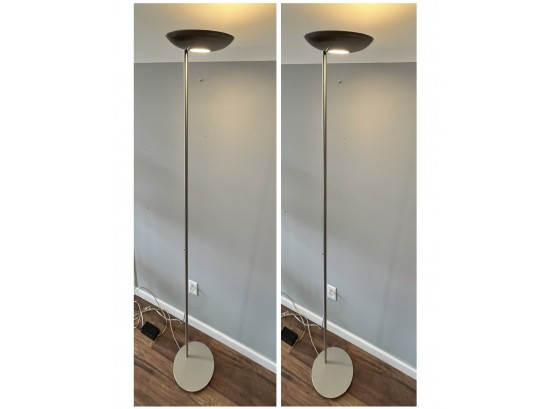 Two Halogen Floor Lamps