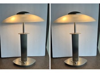 Pair Of Holtkotter Halogen Table Lamps