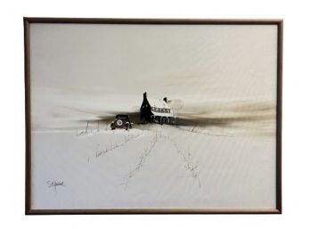 Signed Landscape By Bob Yealdhall (American, 20th Century)