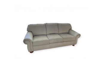 Thomasville 3 Cushion Sofa With Rolled Arm