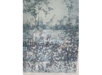 NYC Marathon/Approaching The Finish Line. Signed And Numbered, Carolyn Anderson
