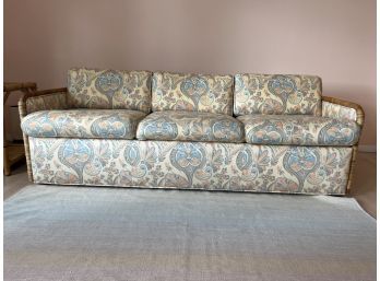 Vintage Rattan Sofa Sleeper