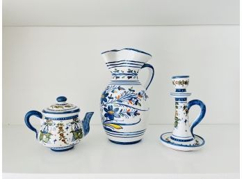 Trio Of Porcelains From Antigua