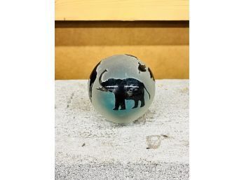 Correia Studio Art Glass Paperweight Safari  Animals Africa