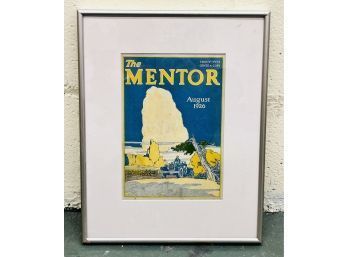 Framed Vintage Magazine Cover, 'The Mentor', August 1926
