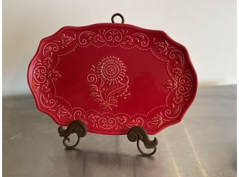 Vera  Bradley Table Top Collection - Red Floral Serving Dish