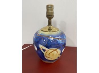 Vintage Judith Stiles Pottery Art Decor Table Lamp-  Signed By Artist