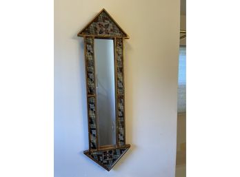 Robert M Weiss Vintage Mirror Reverse Painting On Glass