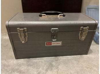 Craftsman Metal Tool Box And Assorted Tools