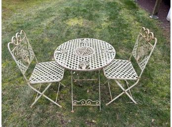 Outdoor Iron Folding Table And Chairs