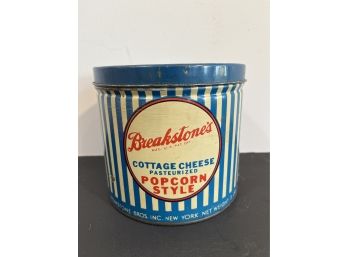 Vintage Breakstone's Cottage Cheese Tin