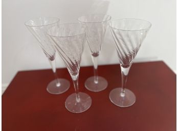 Crystal Champagne Flutes - Set Of 6