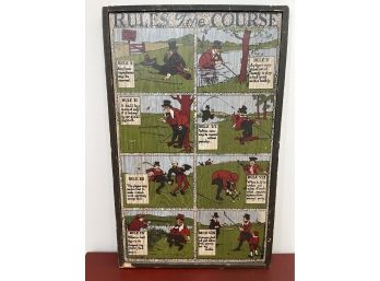 Rules Of The Course Golf Artwork
