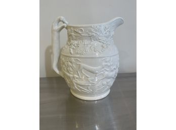 Lord And Taylor Ceramic Pitcher -  Deer & Hunting Dogs