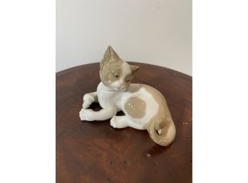 Small Porcelain Cat Figurine