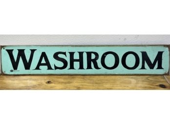 Metal Washroom Sign