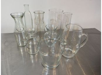 Lot Of Small Vases/Glass Containers