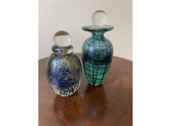 Art Glass Perfume Bottles Including Robert Eickholt