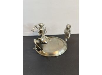 Marching Mice Pillar Candle Holder