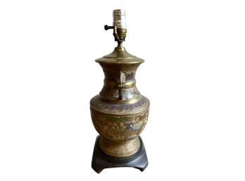 Asian Inspired Metal Lamp