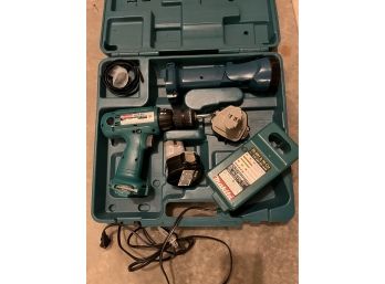 Makita 6213D Drill, Charger, 2 Batteries And Case