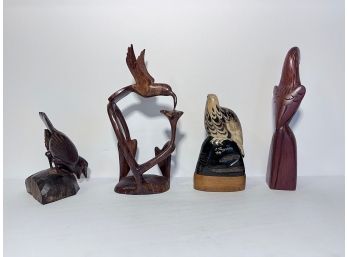 Carved Wood Bird Collection