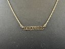 14K Yellow Gold Dolores Name Necklace
