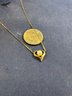 14K Yellow Gold And Heart Necklace, 15'