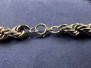 Sterling Silver Heavy Thick Bracelet, 7.5'