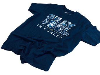 Collectible Fan Wear: Billy Joel In Concert Blue Tee Shirt Size Medium