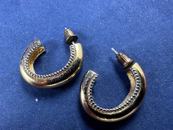Burbury Gold Tone Hoop Earrings