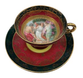 Vintage Antique Demitasse Teacup With Crown E Mark