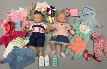 Bity Twin Dolls, Clothes And Accessories