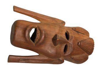 Vintage, 9' Tall,  Rosewood?, Hand Carved Tribal Mask