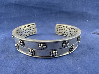 Sterling Silver Cuff Bracelet, Made In Indonisia