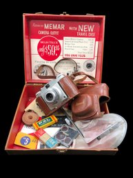 Collectible Vintage  Ansco MEMAR Camera Kit With Accessories And Travel Carrying Case