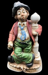 Melody In Motion Lamppost Willie Porcelain Statue Figure Clown By Waco