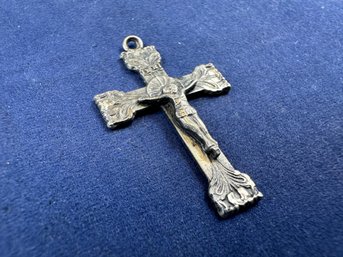 Sterling Silver Crucifix (missing The Bail)
