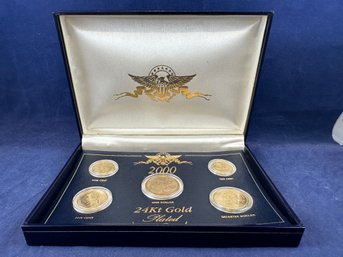 2000 24K Gold Plated Coins In Box