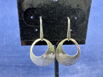 Sterling Silver Hand Hammered Earrings