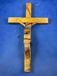 Artistian Made Copper And Wood Crucifix