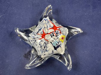 Art Glass Starfish Paperweight