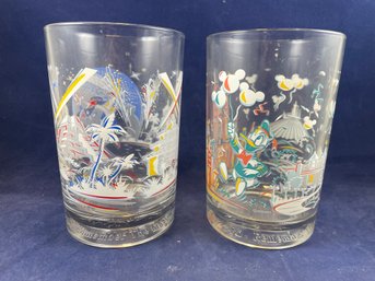 Two 25th Anniversary Disney Glasses