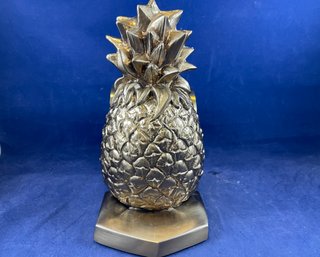 Pineapple Scroll Bronze Bookend