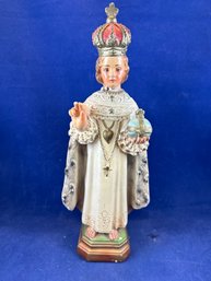 VINTAGE, Religious Figurine, Infant Of Prague, 11' Tall