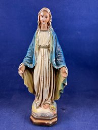 VINTAGE, Religious Figurine, 9' Tall, Chalkware, Virgin Mary, Holy Mother Statue