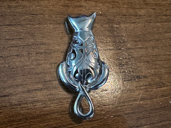 Josaphine's Sterling SilverCat Pin Brooch